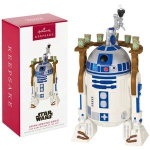 Star Wars R2-D2 Drink Serving Droid Hallmark Christmas Ornament Bartender 2023